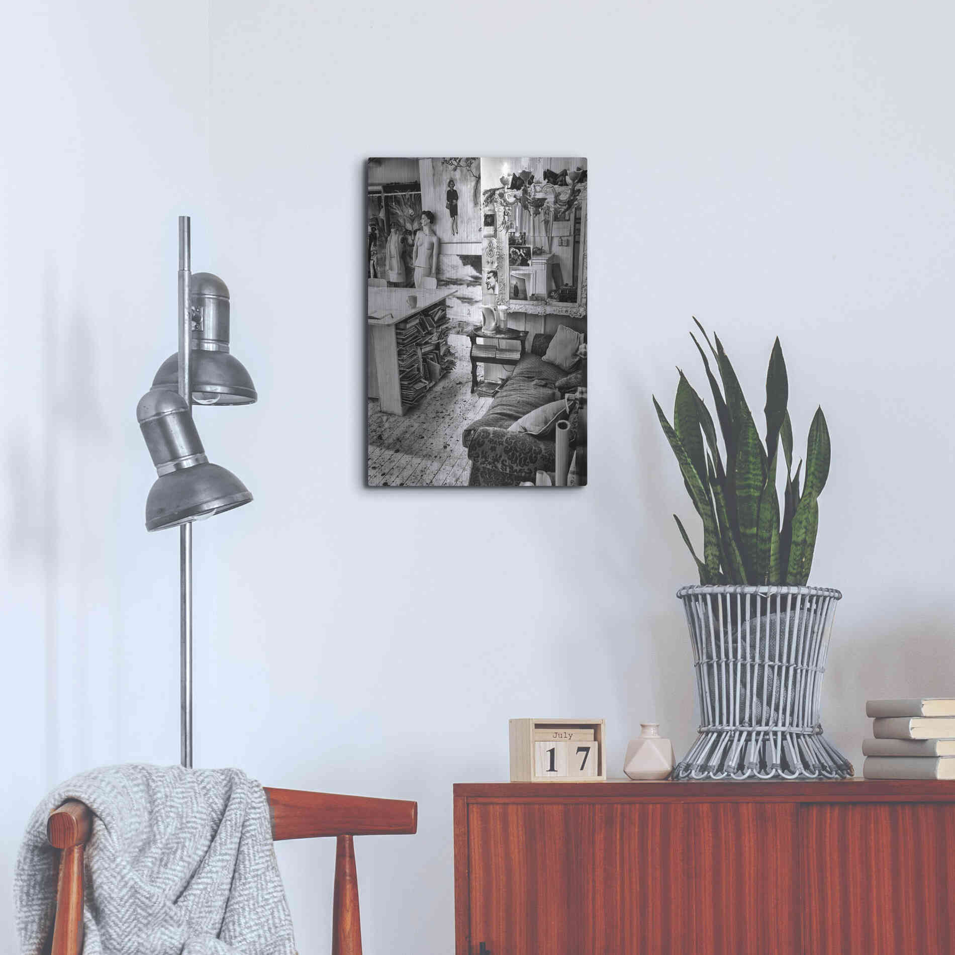 Luxe Metal Art 'Workspace' by Design Fabrikken, Metal Wall Art,16x24