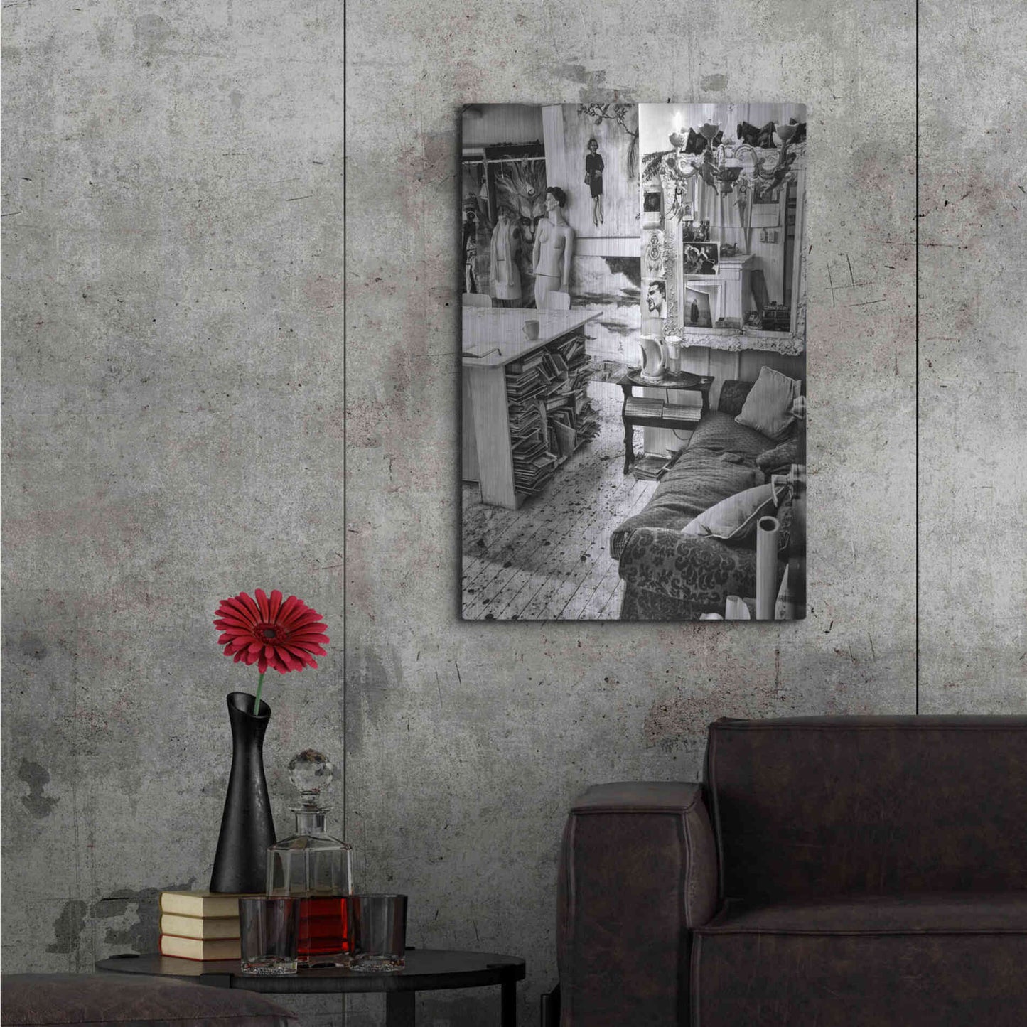 Luxe Metal Art 'Workspace' by Design Fabrikken, Metal Wall Art,24x36