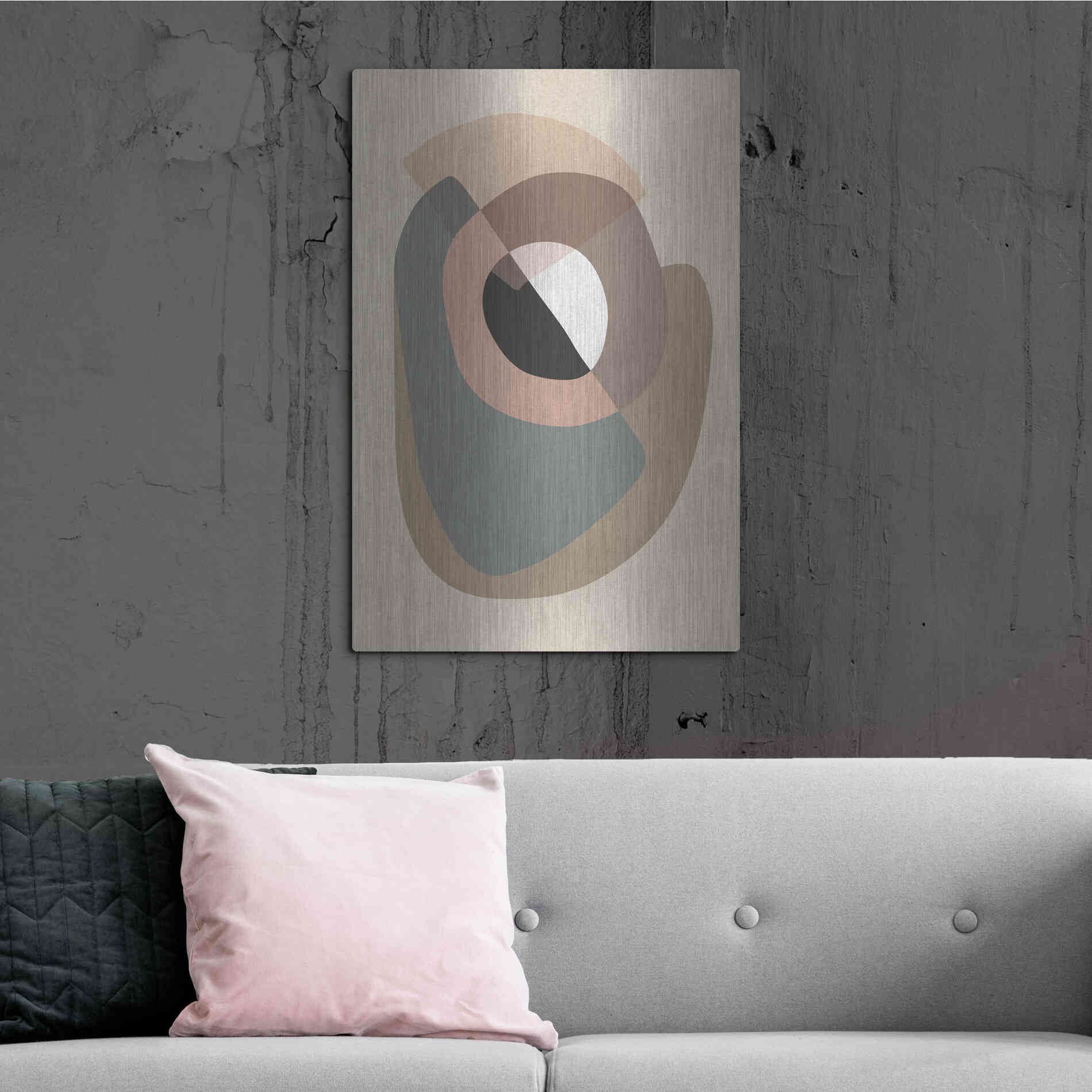 Luxe Metal Art 'Workup 5' by Design Fabrikken, Metal Wall Art,24x36