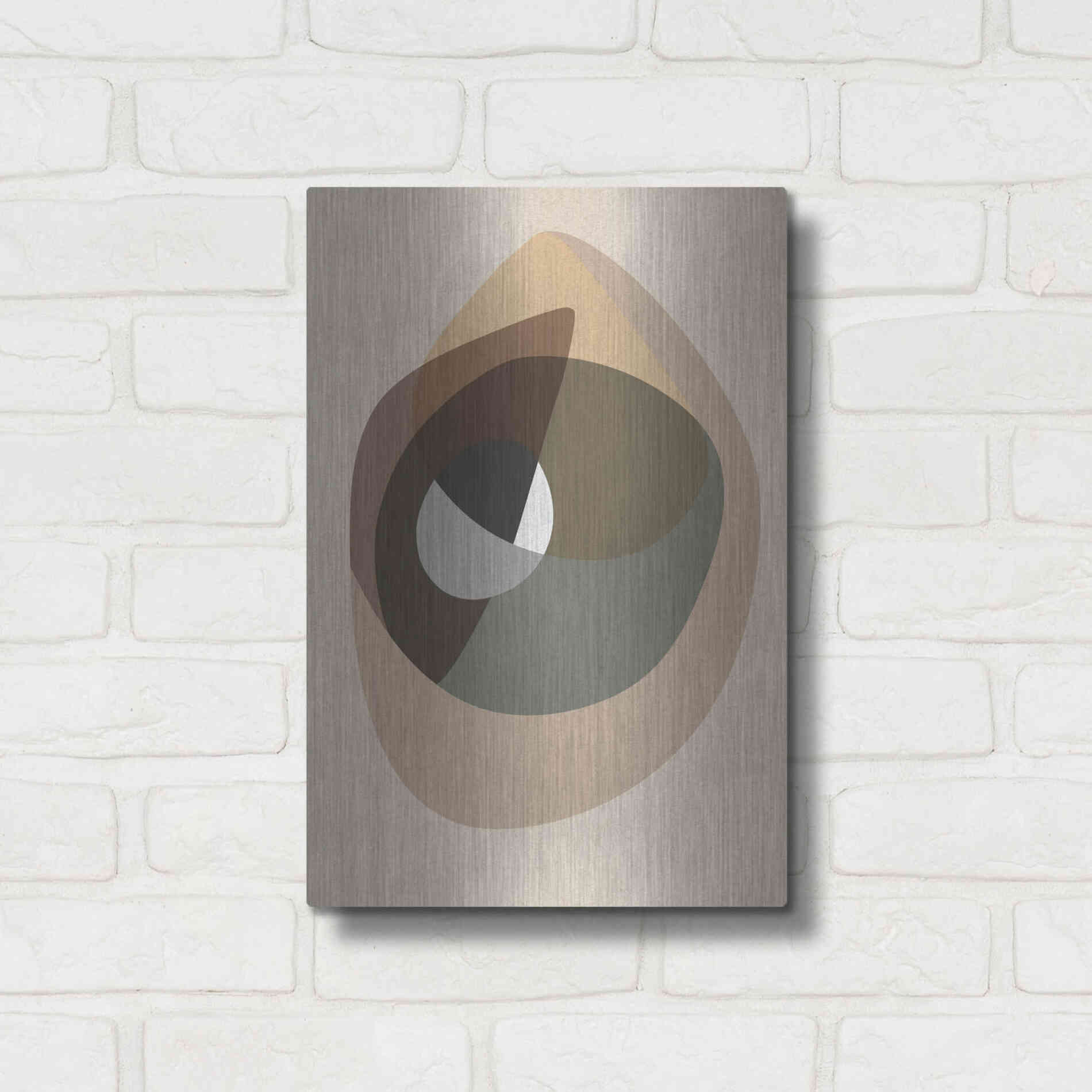 Luxe Metal Art 'Workup 6' by Design Fabrikken, Metal Wall Art,12x16