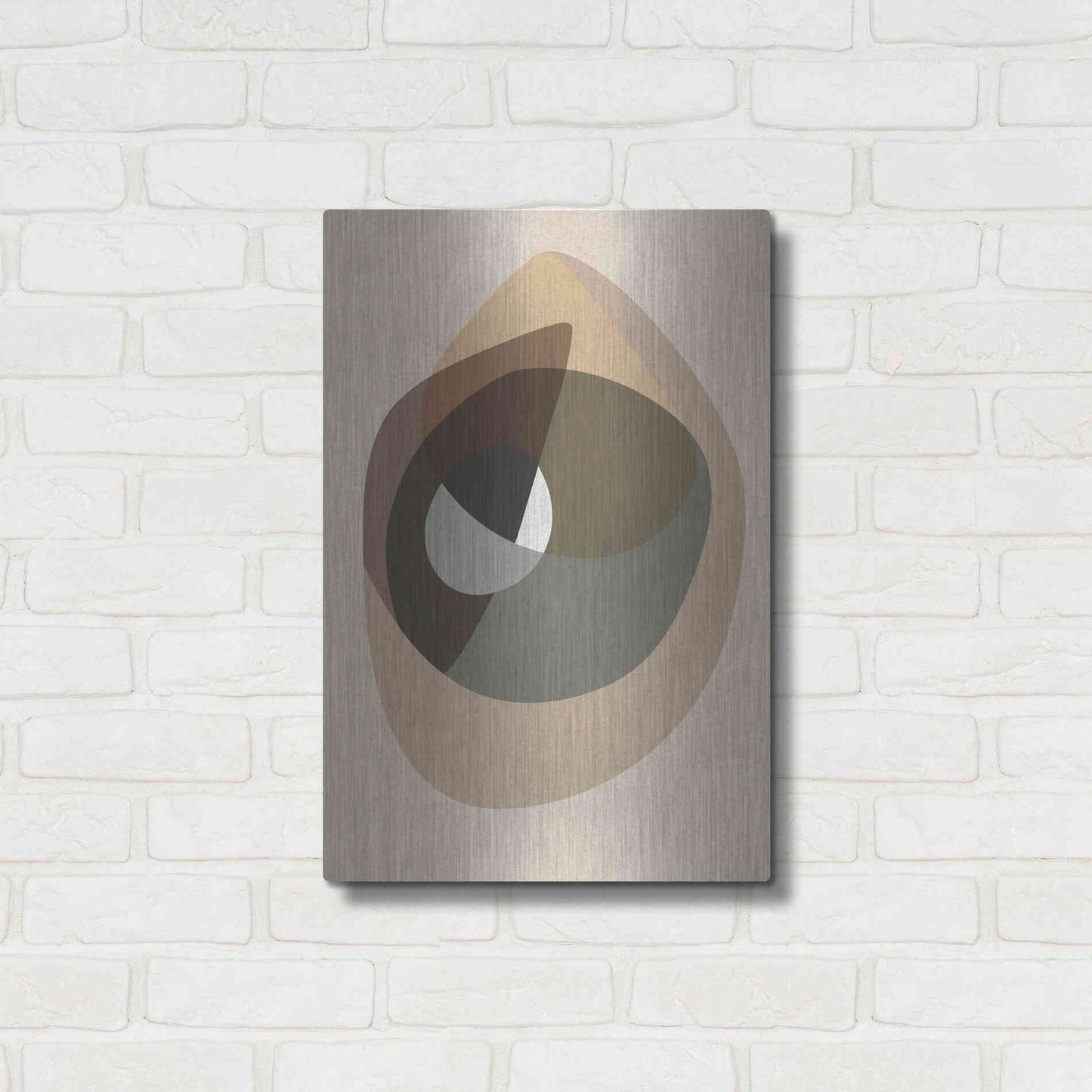 Luxe Metal Art 'Workup 6' by Design Fabrikken, Metal Wall Art,16x24