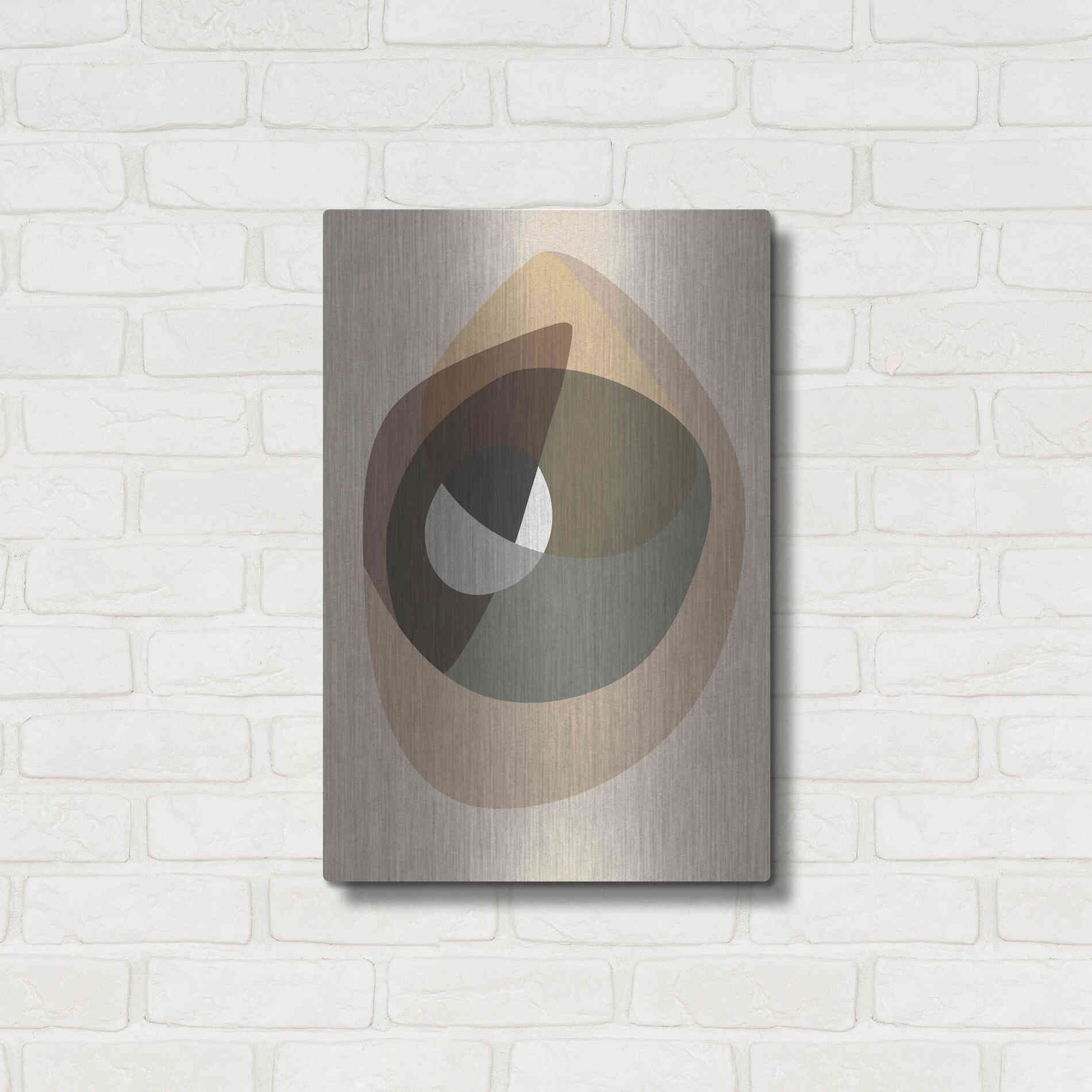 Luxe Metal Art 'Workup 6' by Design Fabrikken, Metal Wall Art,16x24