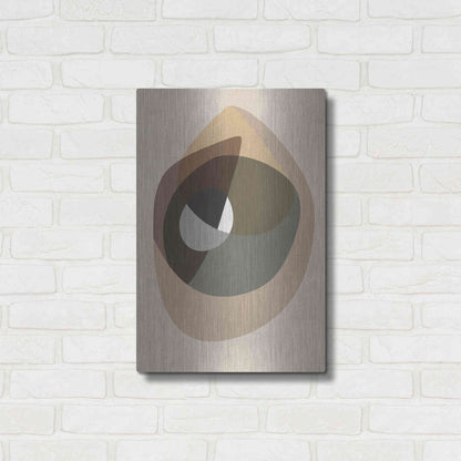 Luxe Metal Art 'Workup 6' by Design Fabrikken, Metal Wall Art,16x24