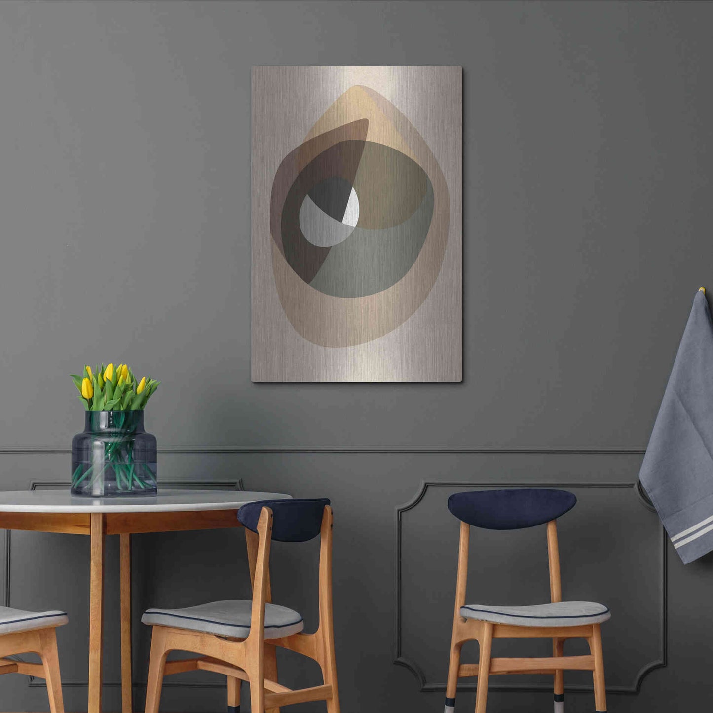 Luxe Metal Art 'Workup 6' by Design Fabrikken, Metal Wall Art,24x36