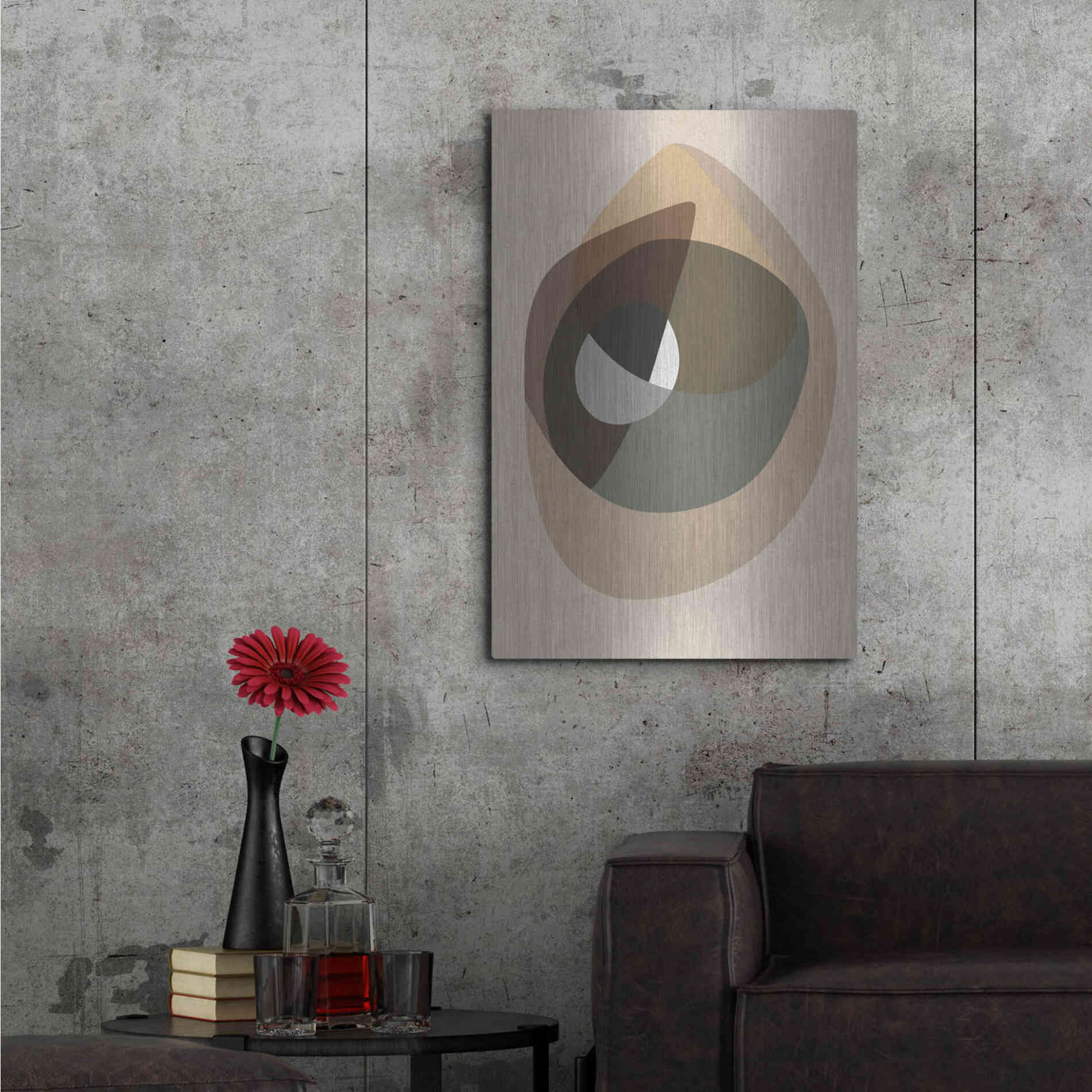 Luxe Metal Art 'Workup 6' by Design Fabrikken, Metal Wall Art,24x36
