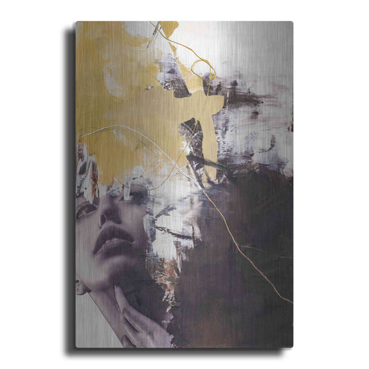 Luxe Metal Art 'Yellow Era 2' by Design Fabrikken, Metal Wall Art