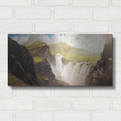 Luxe Metal Art 'Epic Valley' by Jonathan Lam, Metal Wall Art,24x12