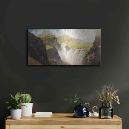 Luxe Metal Art 'Epic Valley' by Jonathan Lam, Metal Wall Art,24x12