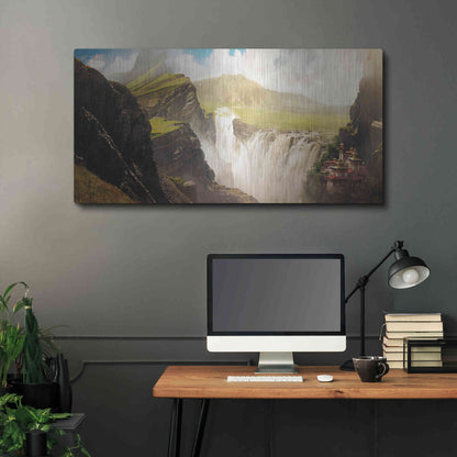 Luxe Metal Art 'Epic Valley' by Jonathan Lam, Metal Wall Art,48x24