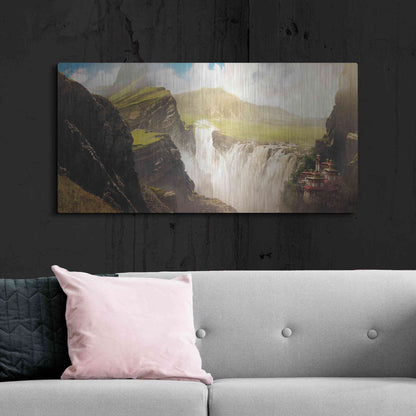 Luxe Metal Art 'Epic Valley' by Jonathan Lam, Metal Wall Art,48x24