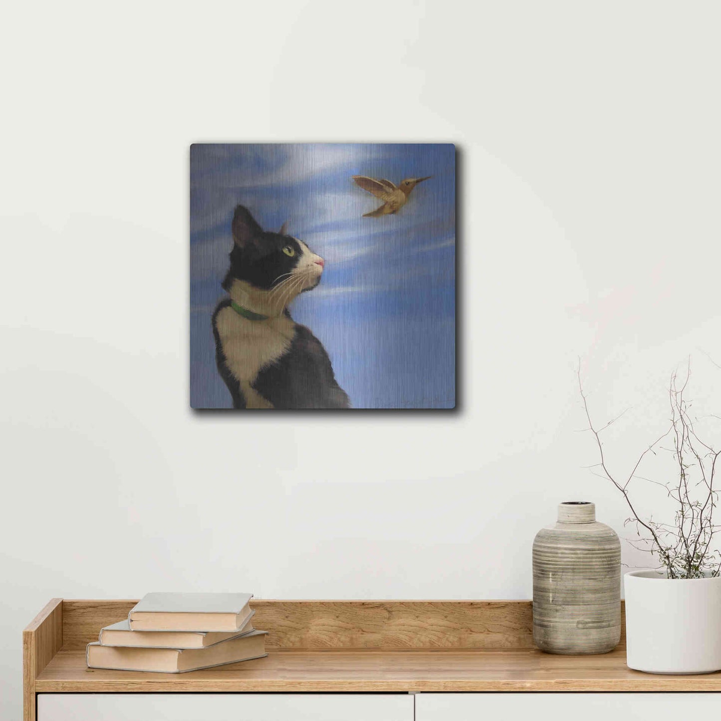 Luxe Metal Art 'Fly Away' by Diane Hoeptner, Metal Wall Art,12x12