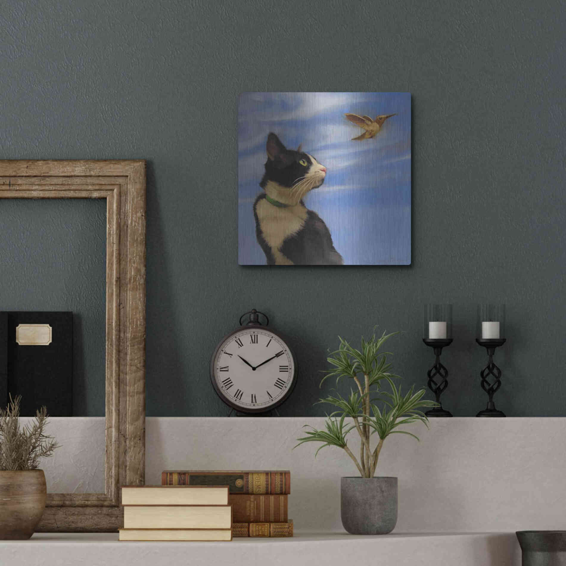 Luxe Metal Art 'Fly Away' by Diane Hoeptner, Metal Wall Art,12x12