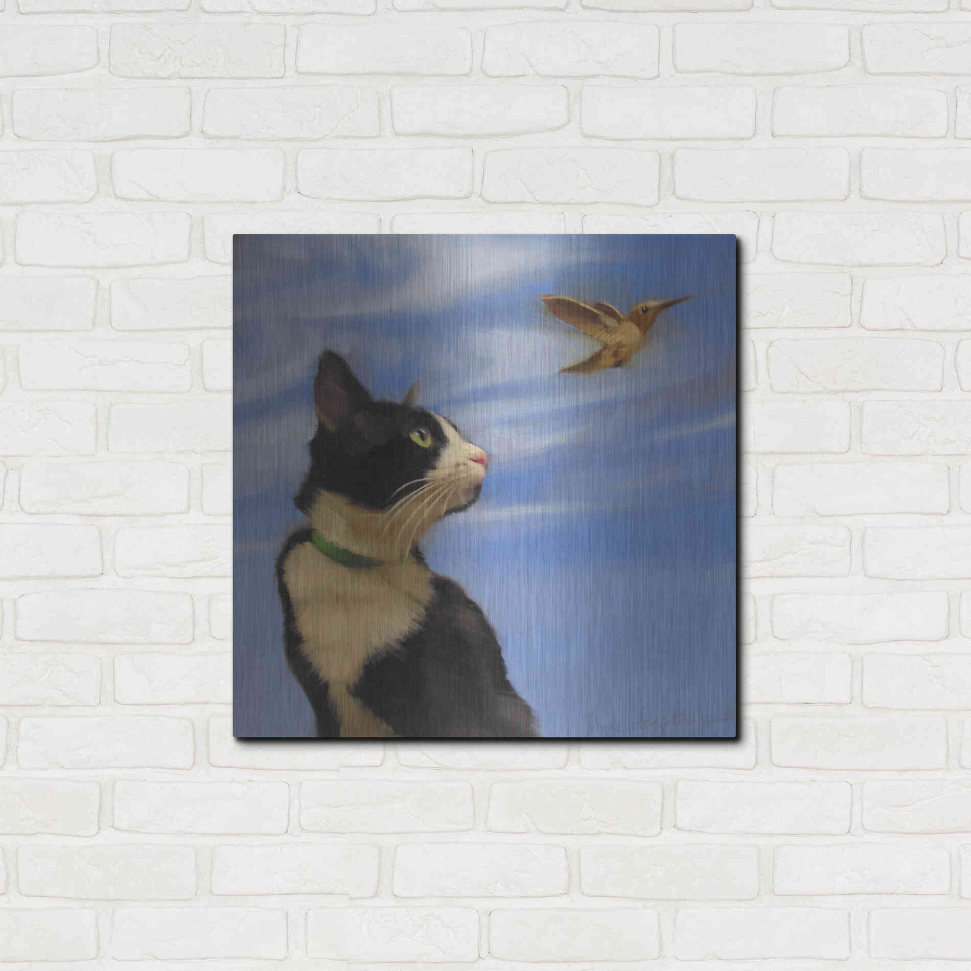 Luxe Metal Art 'Fly Away' by Diane Hoeptner, Metal Wall Art,24x24