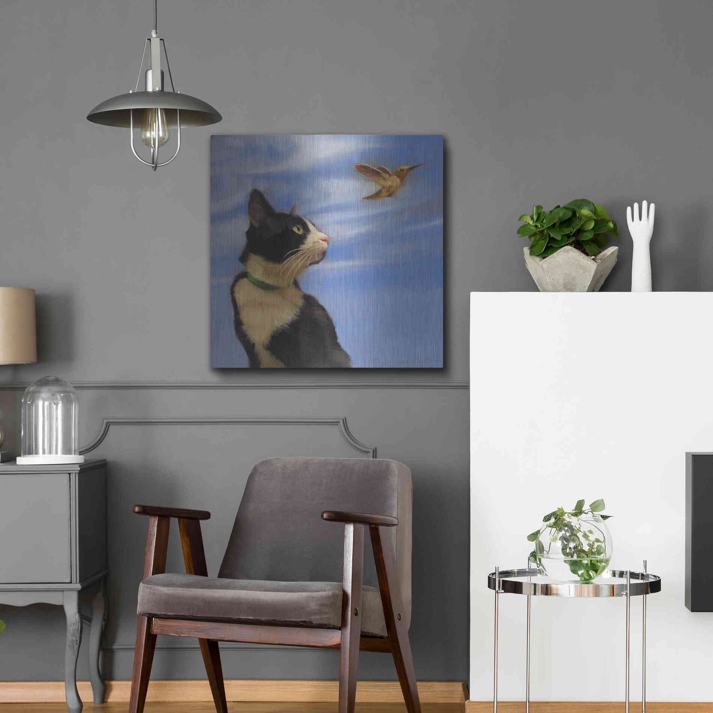 Luxe Metal Art 'Fly Away' by Diane Hoeptner, Metal Wall Art,24x24