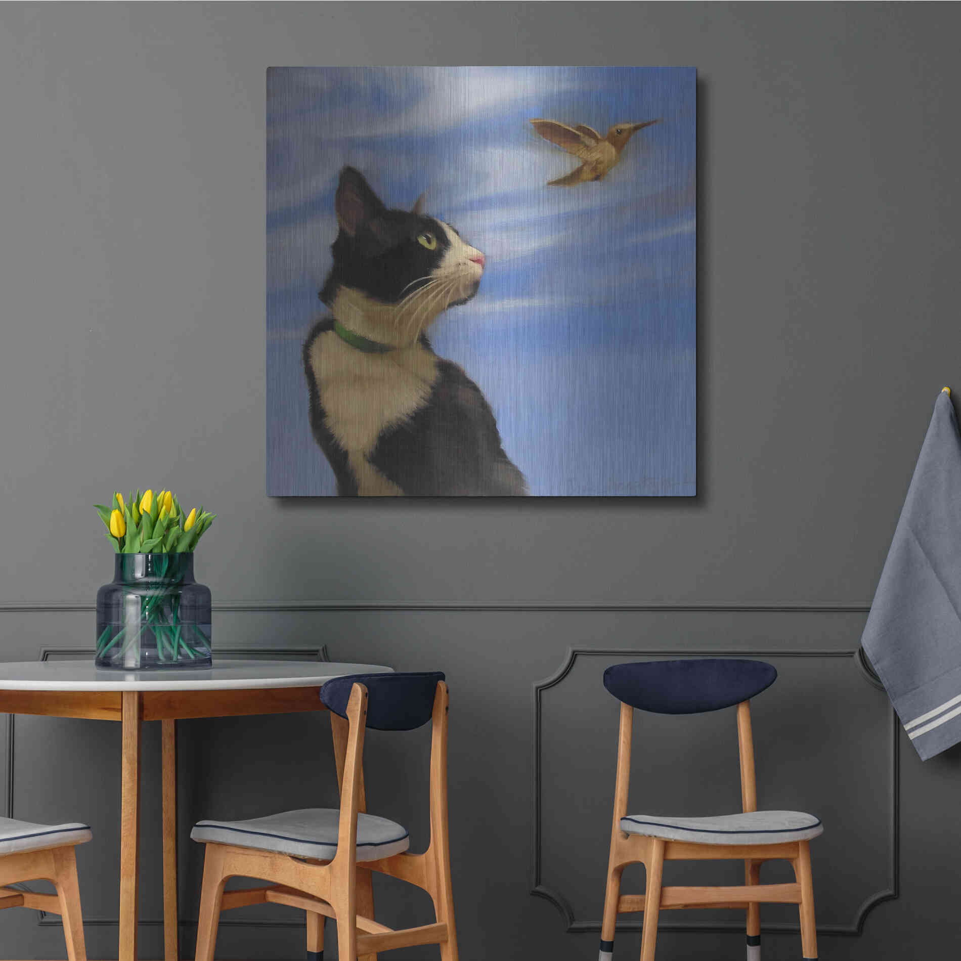 Luxe Metal Art 'Fly Away' by Diane Hoeptner, Metal Wall Art,36x36