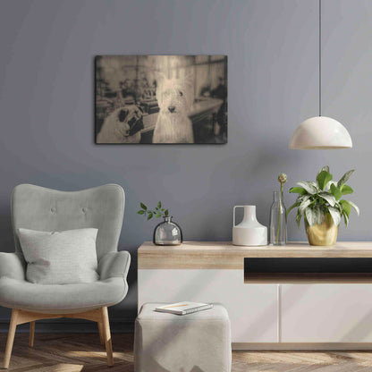 Luxe Metal Art 'Singles Night' by Edward M. Fielding, Metal Wall Art,24x16