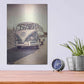 Luxe Metal Art 'Surfers’ Vintage VW Bus' by Edward M. Fielding, Metal Wall Art,12x16