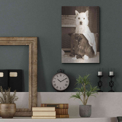 Luxe Metal Art 'Vintage Wash Day' by Edward M. Fielding, Metal Wall Art,12x16