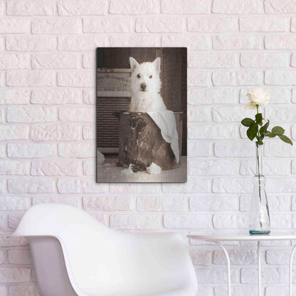 Luxe Metal Art 'Vintage Wash Day' by Edward M. Fielding, Metal Wall Art,16x24