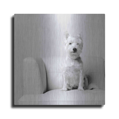 Luxe Metal Art 'White on White' by Edward M. Fielding, Metal Wall Art