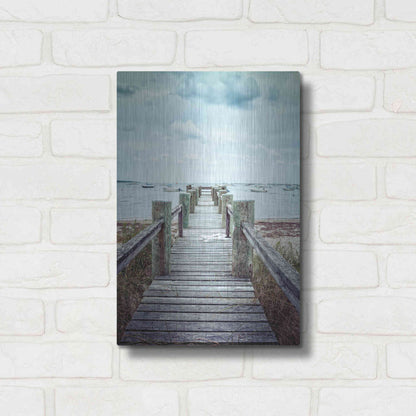 Luxe Metal Art 'Cape Cod' by Edward M. Fielding, Metal Wall Art,12x16