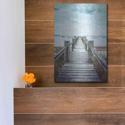 Luxe Metal Art 'Cape Cod' by Edward M. Fielding, Metal Wall Art,12x16