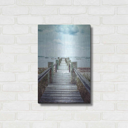 Luxe Metal Art 'Cape Cod' by Edward M. Fielding, Metal Wall Art,16x24