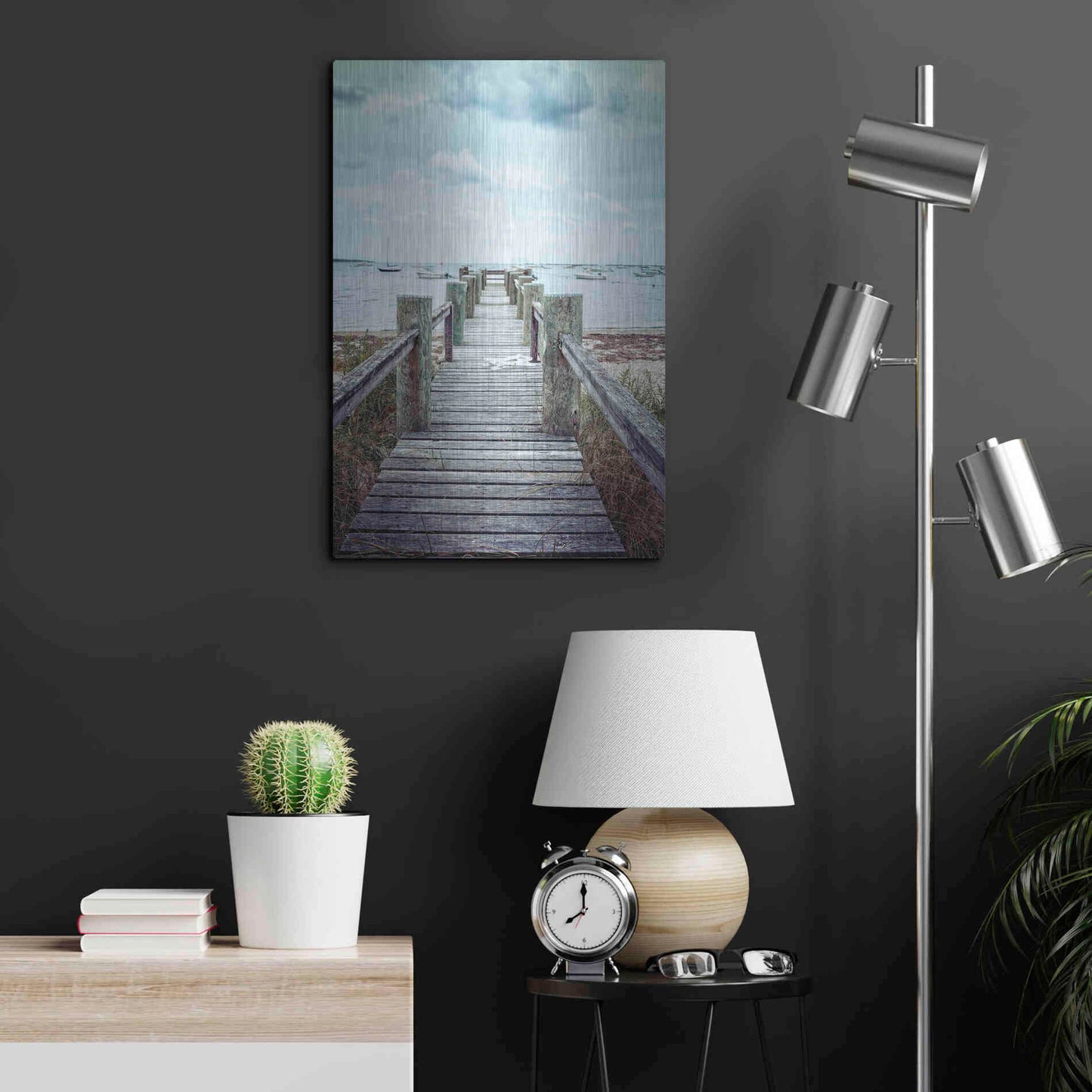 Luxe Metal Art 'Cape Cod' by Edward M. Fielding, Metal Wall Art,16x24