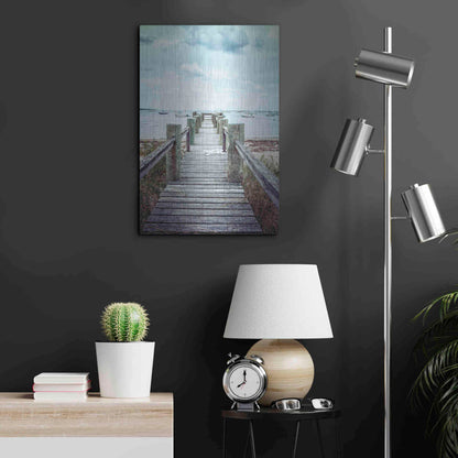 Luxe Metal Art 'Cape Cod' by Edward M. Fielding, Metal Wall Art,16x24