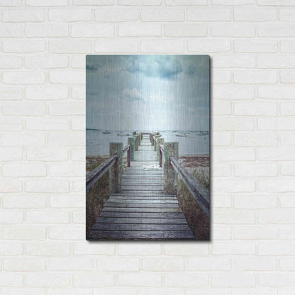 Luxe Metal Art 'Cape Cod' by Edward M. Fielding, Metal Wall Art,24x36