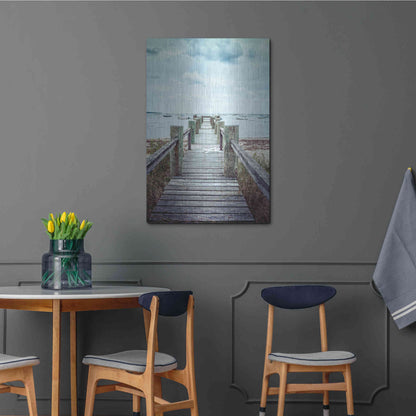 Luxe Metal Art 'Cape Cod' by Edward M. Fielding, Metal Wall Art,24x36