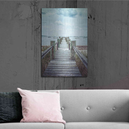 Luxe Metal Art 'Cape Cod' by Edward M. Fielding, Metal Wall Art,24x36