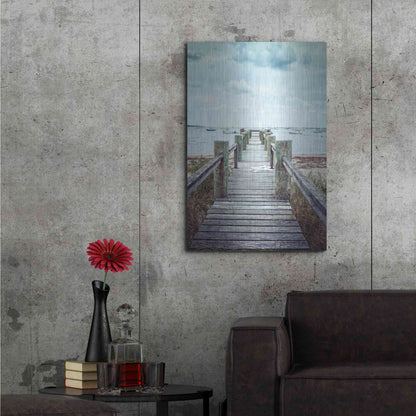 Luxe Metal Art 'Cape Cod' by Edward M. Fielding, Metal Wall Art,24x36