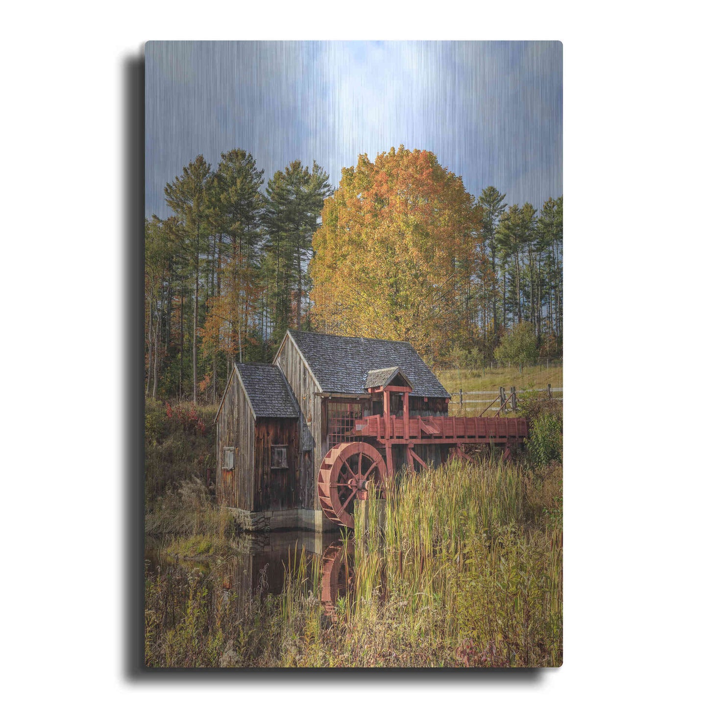 Luxe Metal Art 'Grist Mill' by Edward M. Fielding, Metal Wall Art