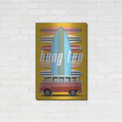 Luxe Metal Art 'Hang Ten' by Edward M. Fielding, Metal Wall Art,24x36