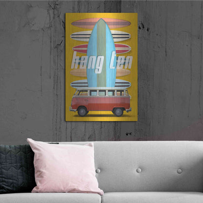 Luxe Metal Art 'Hang Ten' by Edward M. Fielding, Metal Wall Art,24x36