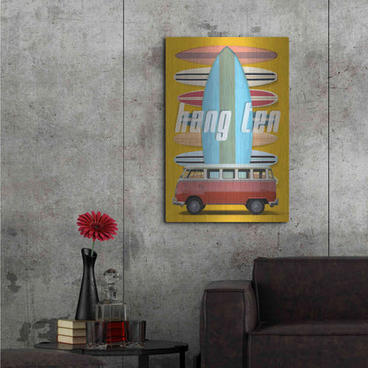 Luxe Metal Art 'Hang Ten' by Edward M. Fielding, Metal Wall Art,24x36