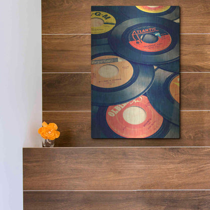 Luxe Metal Art 'Old Records' by Edward M. Fielding, Metal Wall Art,12x16
