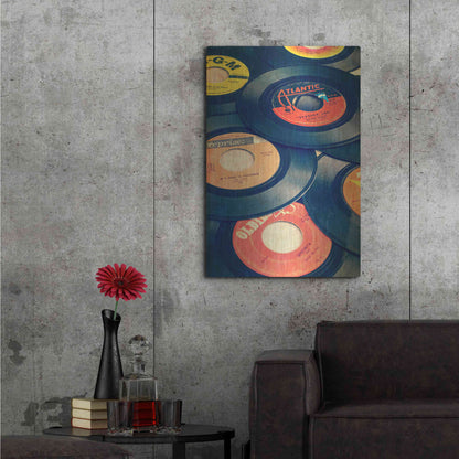 Luxe Metal Art 'Old Records' by Edward M. Fielding, Metal Wall Art,24x36