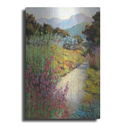 Luxe Metal Art 'Garden Path' by Ellie Freudenstein, Metal Wall Art