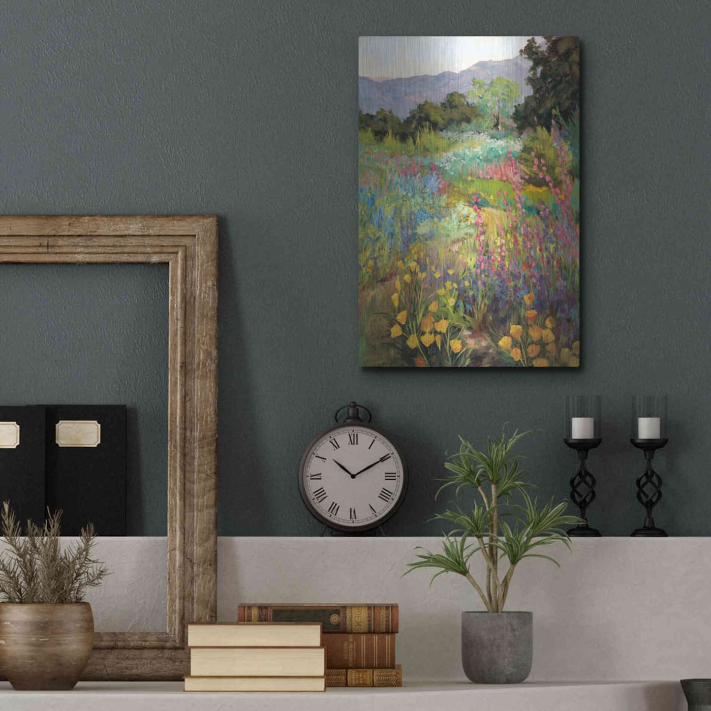 Luxe Metal Art 'Spring Days' by Ellie Freudenstein, Metal Wall Art,12x16