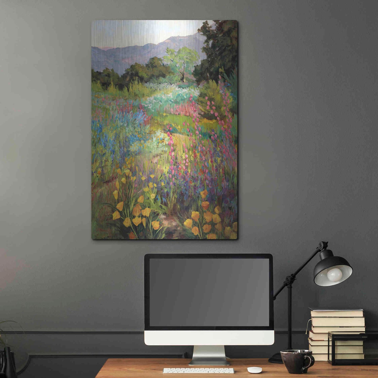 Luxe Metal Art 'Spring Days' by Ellie Freudenstein, Metal Wall Art,24x36