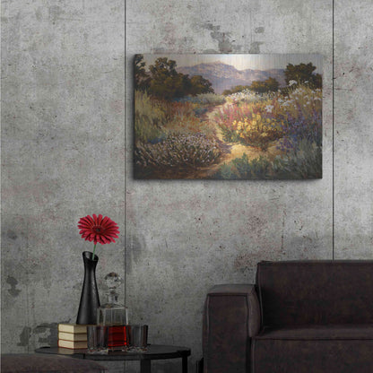 Luxe Metal Art 'Spring Trails' by Ellie Freudenstein, Metal Wall Art,36x24