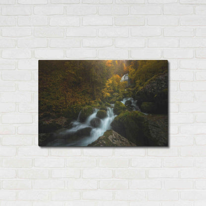 Luxe Metal Art 'Resplendent Stream' by Enrico Fossati, Metal Wall Art,36x24