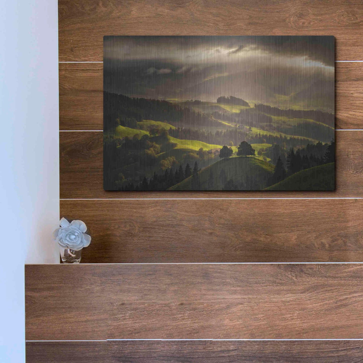 Luxe Metal Art 'The Shire' by Enrico Fossati, Metal Wall Art,16x12