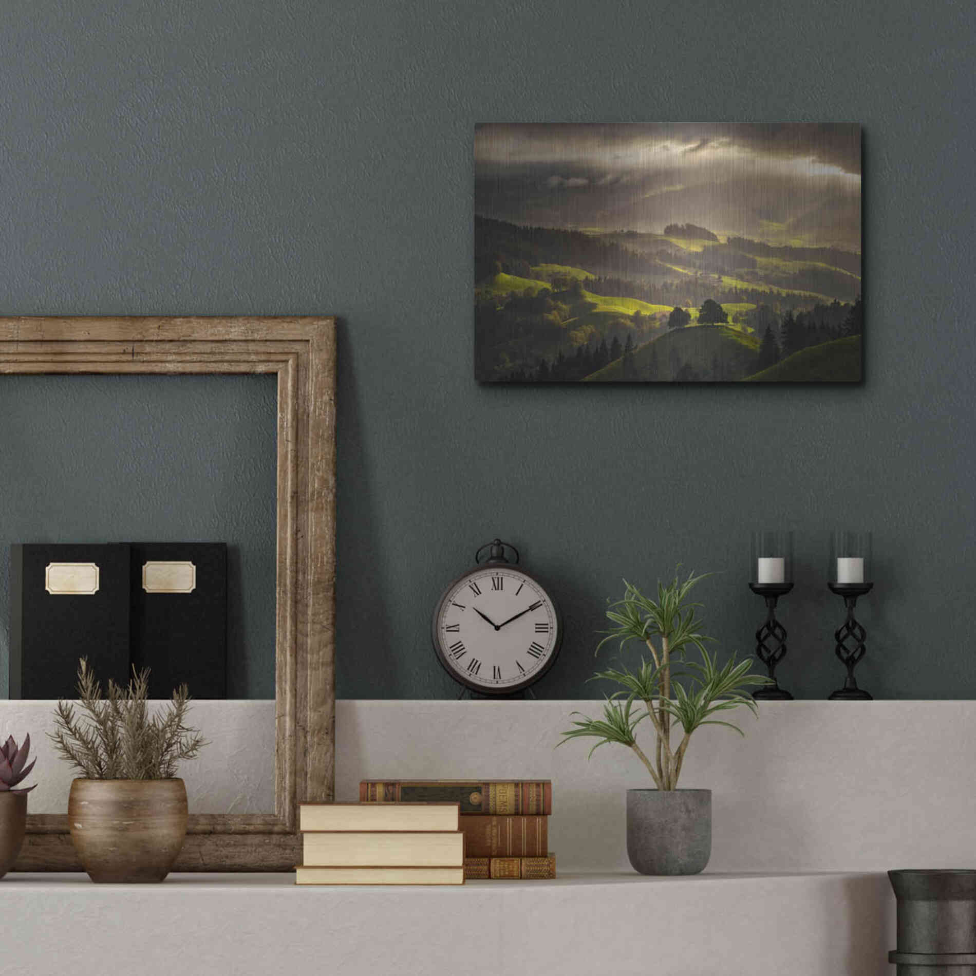 Luxe Metal Art 'The Shire' by Enrico Fossati, Metal Wall Art,16x12