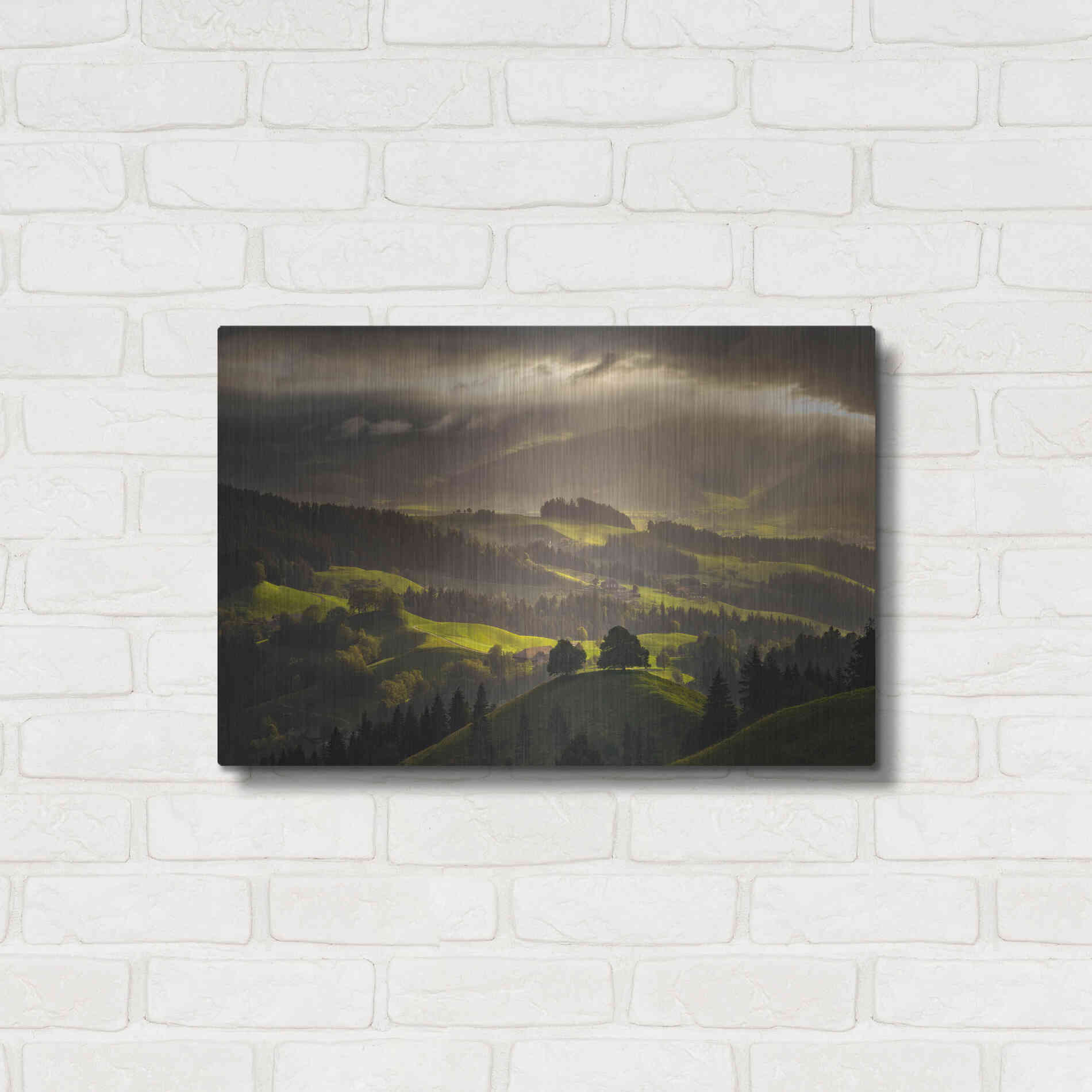Luxe Metal Art 'The Shire' by Enrico Fossati, Metal Wall Art,24x16