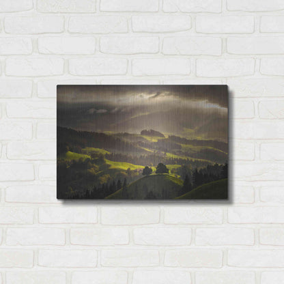 Luxe Metal Art 'The Shire' by Enrico Fossati, Metal Wall Art,24x16