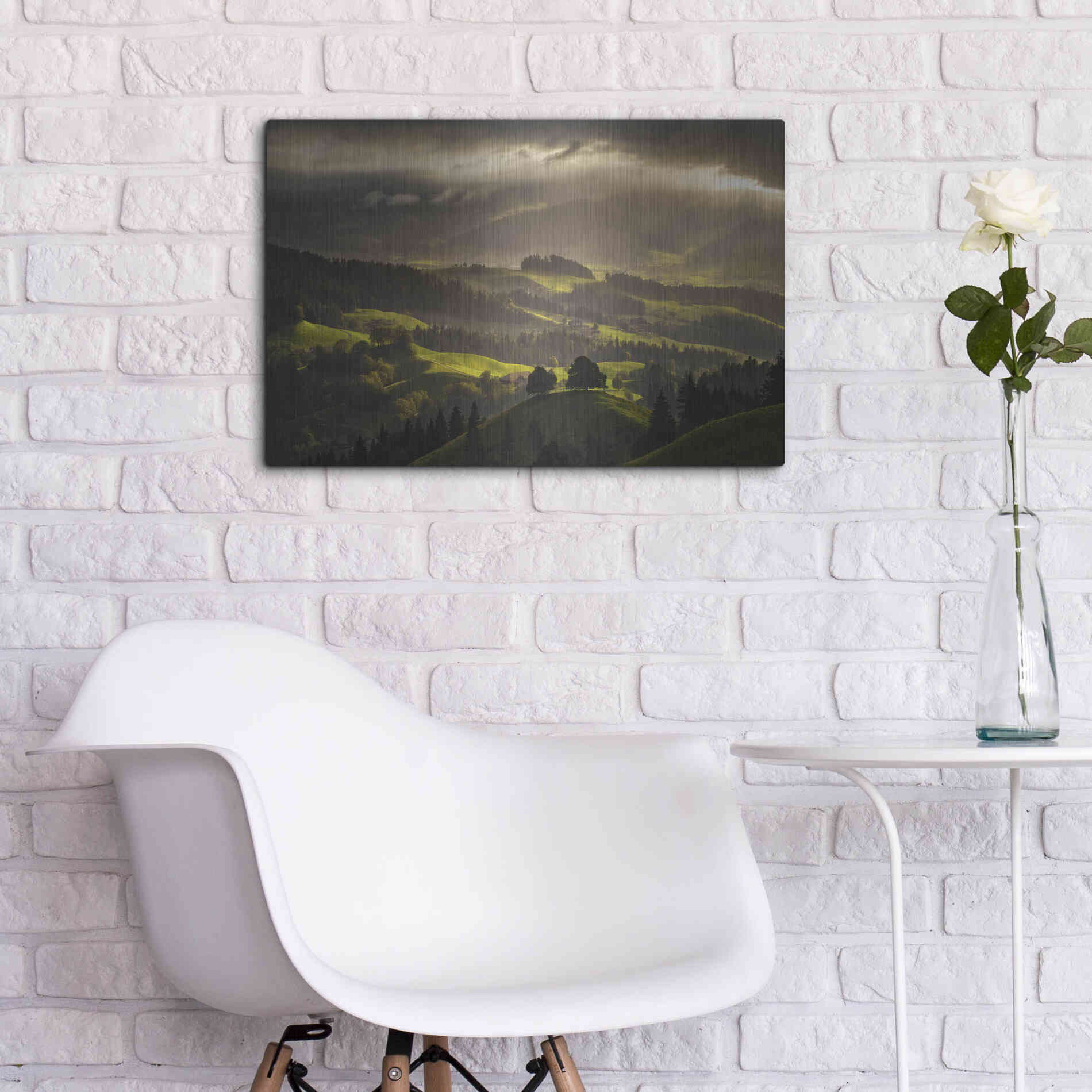 Luxe Metal Art 'The Shire' by Enrico Fossati, Metal Wall Art,24x16