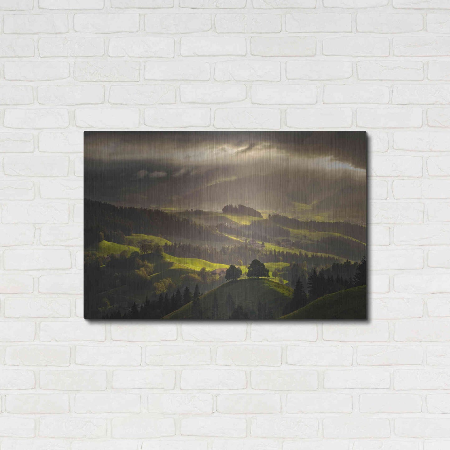 Luxe Metal Art 'The Shire' by Enrico Fossati, Metal Wall Art,36x24